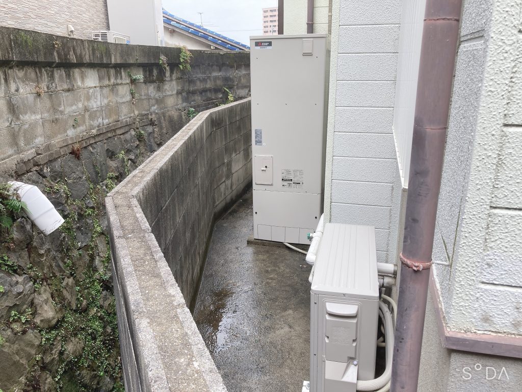 北九州市八幡東区　電気温水器→エコキュート取替　三菱SRT‐W375